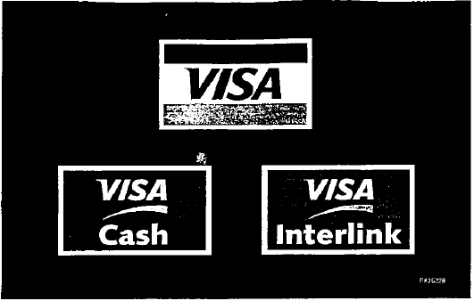 Picture of Visa, Visa Cash and Visa Interlink cards