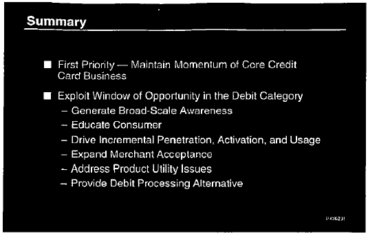 Highlight points of summary