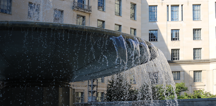 DOJ Courtyard with Fountain