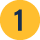Blue number 1 on yellow background