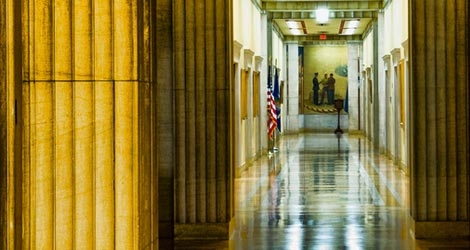 photo of hallway in Main Justice Building