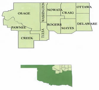Northern District of Oklahoma Map
